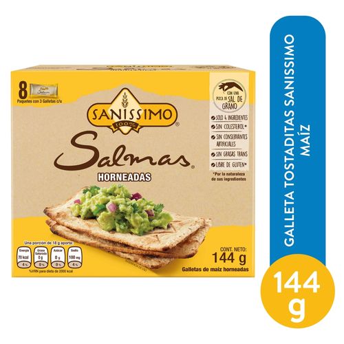 Galleta Tostaditas Sanissimo Maiz 144 g