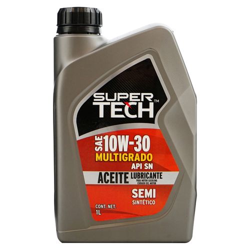 Aceite Supertech 10W30 Semi Sintetico Lt