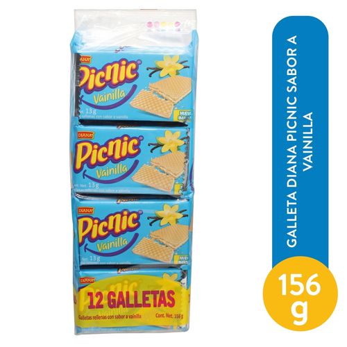 Galleta Diana Picnic Sabor A Vainilla - 156 g