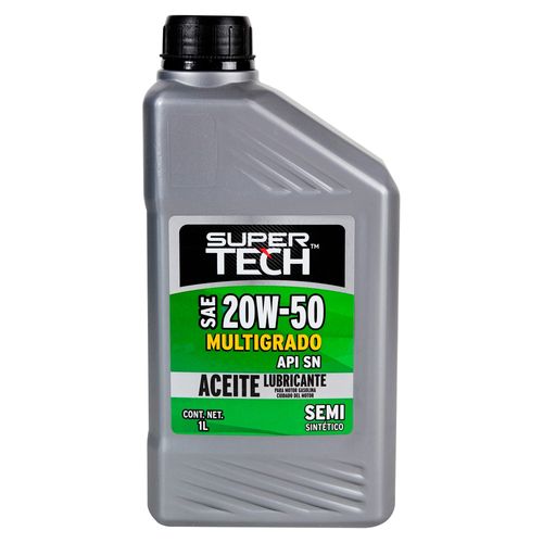 Aceite Supertech 20W50 Semi Sintetico -4lt