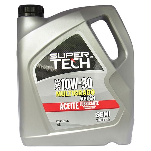 Aceite Supertech 10W30 Semi Sintético - 1 Galón