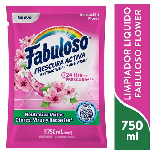 Desinfectante Multiusos Fabuloso Sensación Floral, Antibacterial y Antiviral - 750 ml