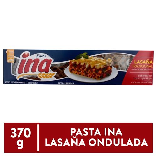 Pasta Especial Ina Tipo Lasagna Ondulada - 370 g