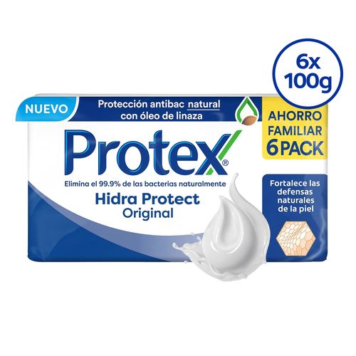 Jabón Protex hidra protect original 6 pack - 600 g