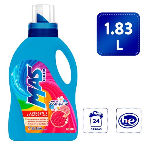 Detergente Liquido Mas Color Suavizante - 1830 ml