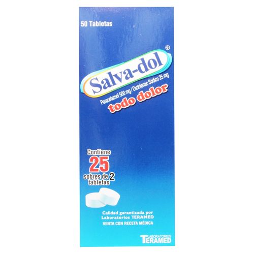 Salvadol OT caja 50 tabletas - Precio indicado por tableta