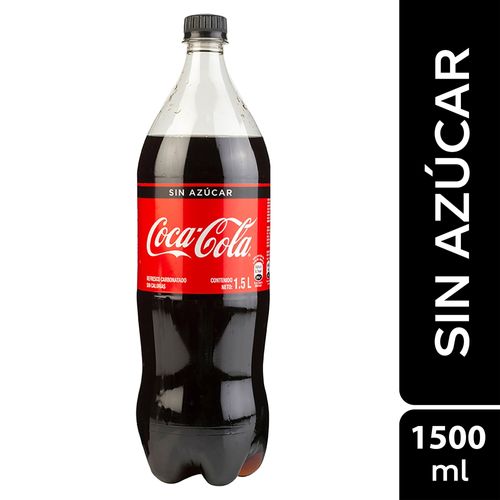 Gaseosa Coca-Cola Sin Azúcar - 1.5Lt