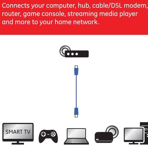 Cable De Red Ge Cat 6e 4.2m Azul