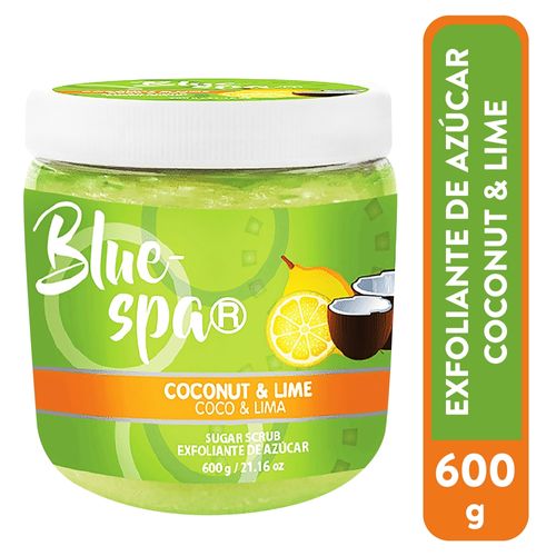 Exfoliante Blue Spa H5, de Azúcar Coco y Lima -600 g