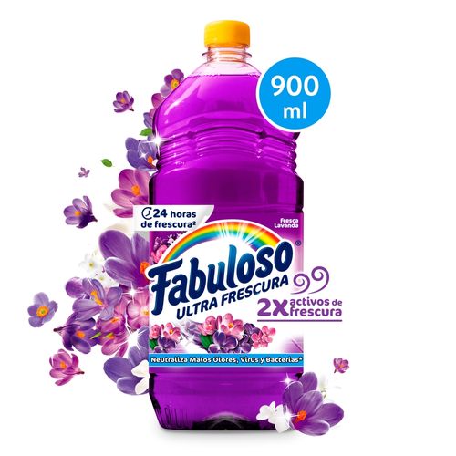 Desinfectante Fabuloso Multiusos Frescura Activa Antibacterial Lavanda - 900 ml