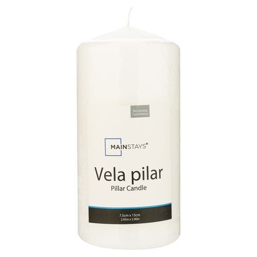 Vela Pilar Mainstays Blanca 75X150 mm3 Ea 1