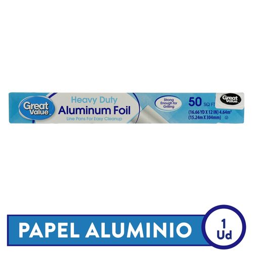 Papel Aluminio Great Value Extra Resistente - 1524 cm