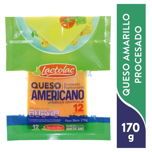 Queso Procesado Lactolac Amarillo 180 g