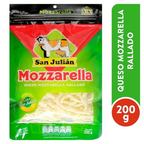 Queso San Julian Mozarella Rallado - 200 g