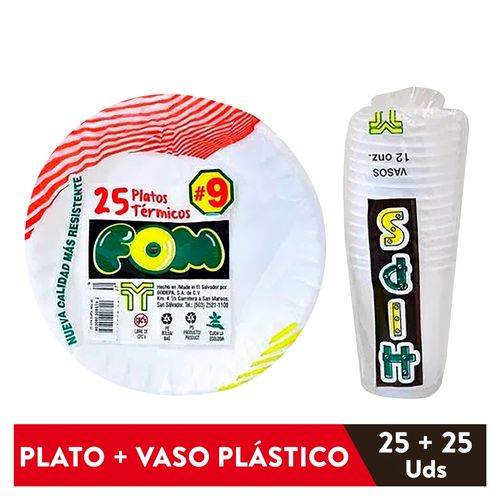 Combo Supermax Plato 9 Mas Plato 6 Foam