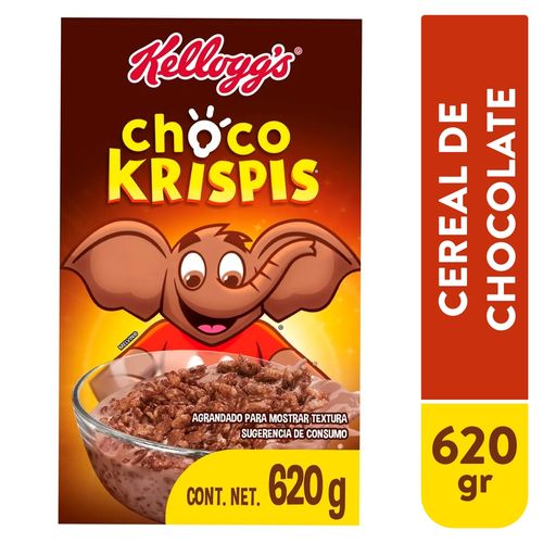 Cereal Kellogg's® Choco Krispis® Sabor A Chocolate, Granos De Arroz Inflado - 620 g