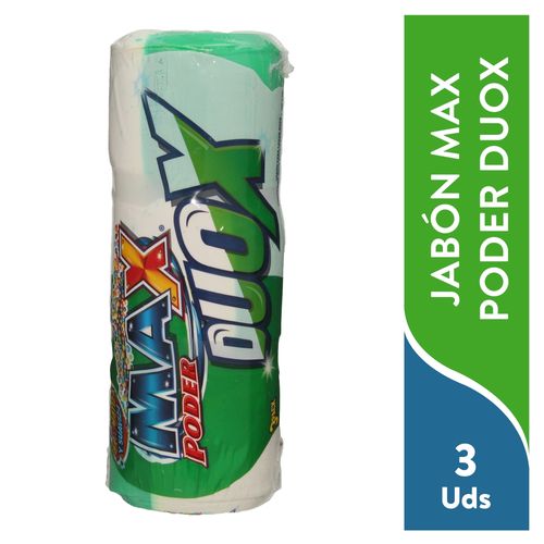 3 Pack Jabón Max Duox Verde 400 g