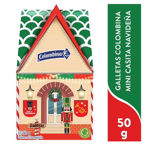 Galleta Colombina Minicasita Navidad - 50 g