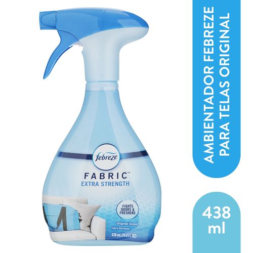Ambientador Febreze para telas extra strength - 438 ml