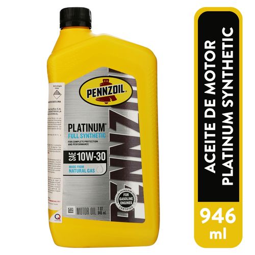 Lubricante Pennzoil 10W 30Qt