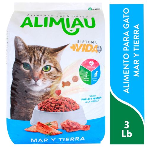 Comida Gato Alimiau Mar Y Tierra 1360 g