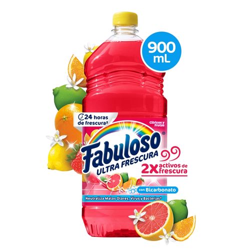 Desinfectante  Fabuloso Multiusos  Frescura Activa Antibacterial Bicarbonato y Cítricos - 900 ml