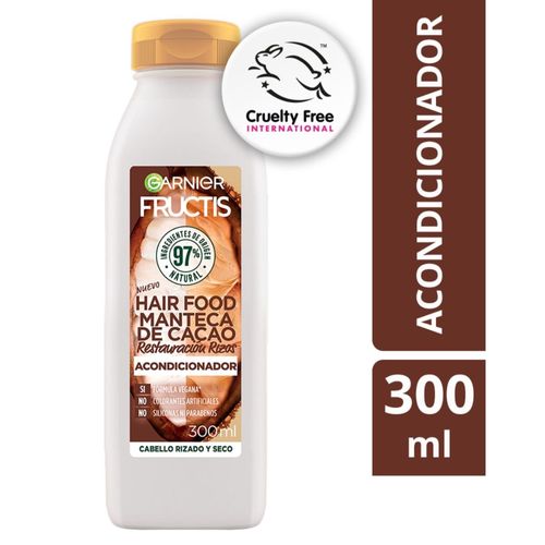 Acondicionador De Reparación De Rizos  Garnier Hair Food Manteca De Cacao - 300 ml