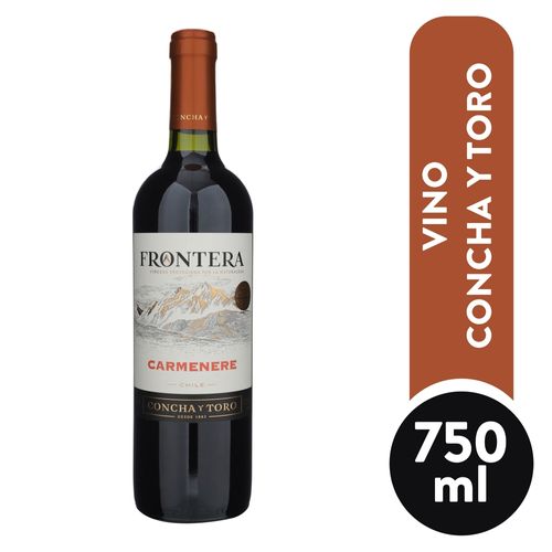 Vino tinto Frontera carmenere viñedo protegido por la naturaleza - 750 ml