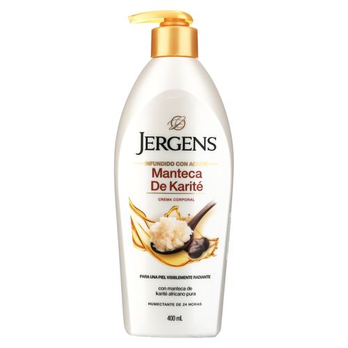 Crema corporal Jergens manteca karite - 400 ml