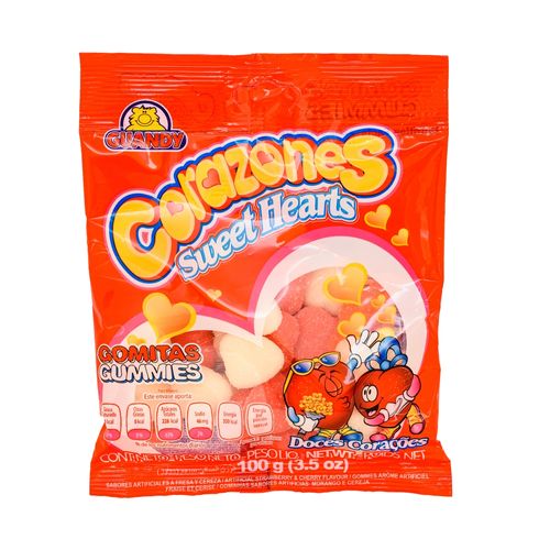 Gomitas Guandy Corazones - 100 g