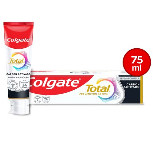 Pasta Dental Colgate Total 12 Carbón Activado -75 ml