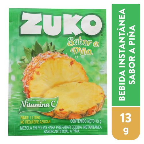 Bebida En Polvo Zuko Pina 13gr