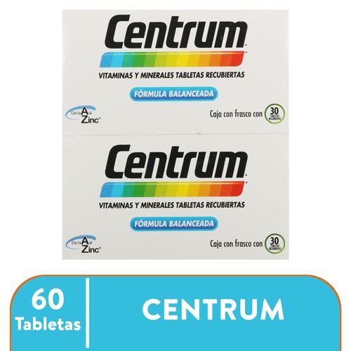 2 Pack Centrum Base 30 Tabletas 60ea