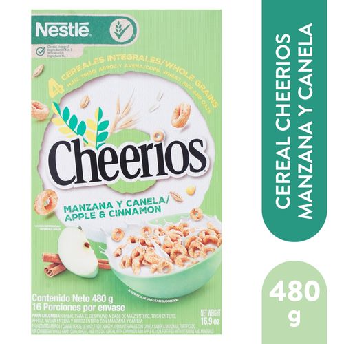 Cereal Cheerios De Manzana Y Canela  Caja - 480 g