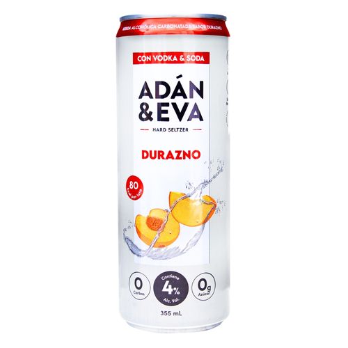 Bebida Adan Y Eva Sabor A Durazno Rosa Con Vodka - 355 ml