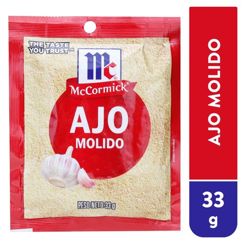 Ajo Puro Molido Mccormick Refill Pack - 33 g