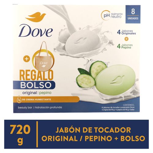 Janbon Dove Orig Fresh 8pk Y Bolso 720gr