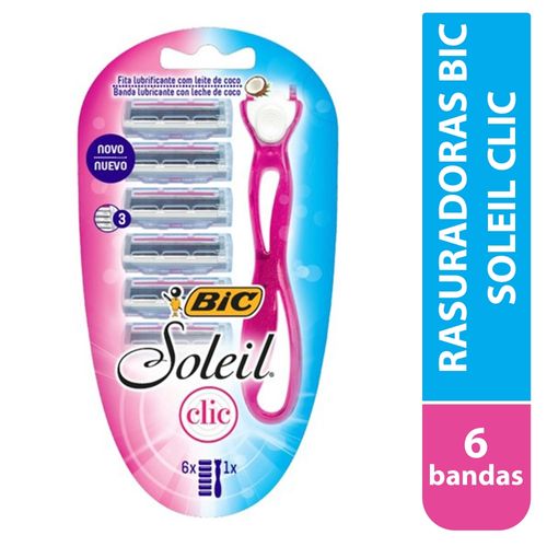 Rasuradora Bic soleil clic más repuestos - 7 Pzas