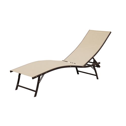 Silla Playera Mainstays textilene color beige