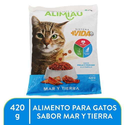 Comida Gato Alimiau Mar Y Tierra 420 g