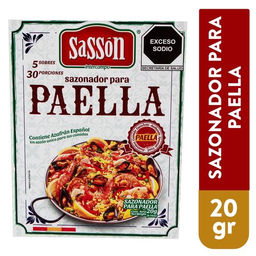 Sazonador Sasson Para Paella - 20 g