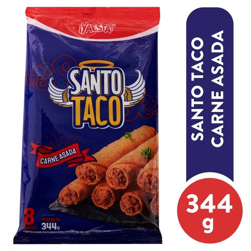 Santo taco Ya Está relleno de carne asada 8 Uds - 344 g