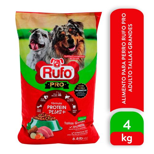 Alimento para perro Rufo pro adulto tallas grandes - 4 kg