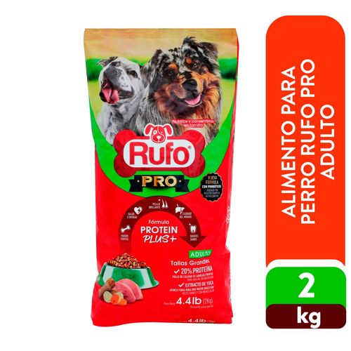 Alimento seco Rufo pro para perro adulto - 2 kg