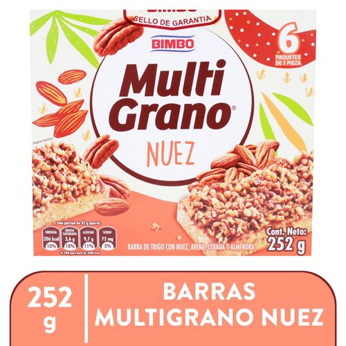 Barra Bimbo multigrano nuez - 204 g