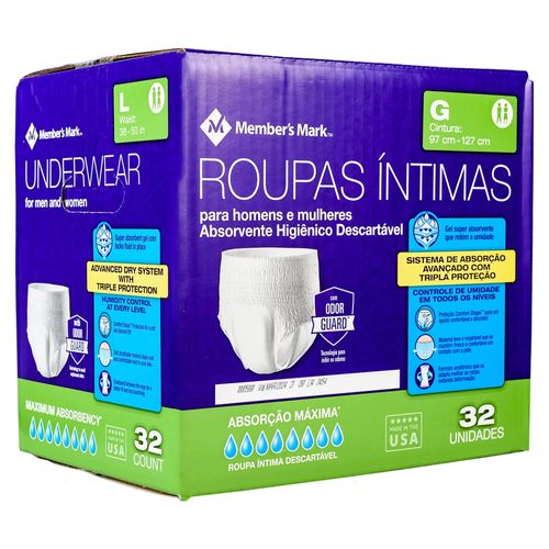 Ropa Interior Adulto Talla G