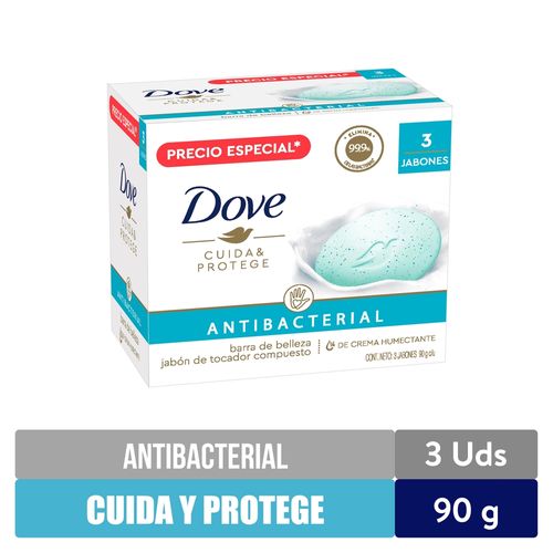 Jabón Dove En Barra Antibacterial 3 Pack  - 270 g
