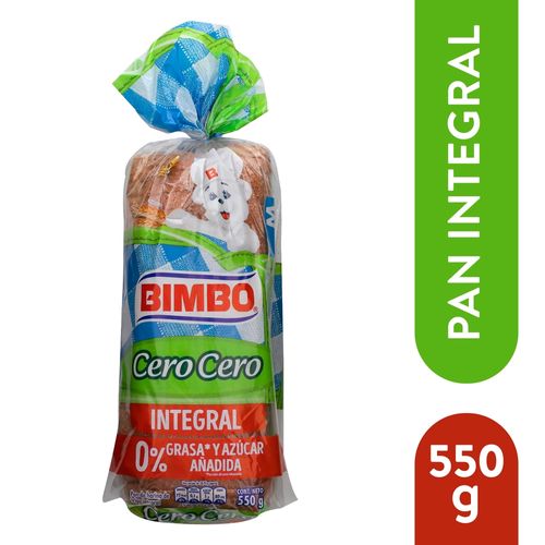 Pan integral cero Bimbo - 550gr