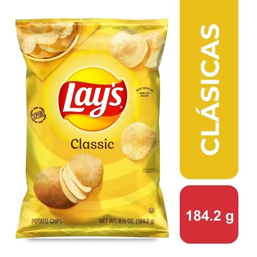 Snacks Frito Lay Lay´s Papas Original Con Sal - 184.2 g