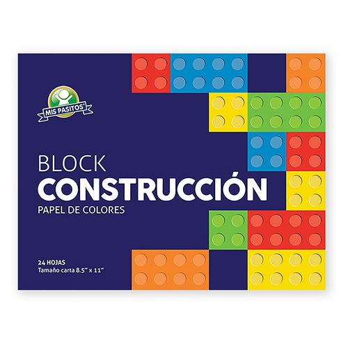 Block De Construccion Mis Pasitos Tamano Carta De Colores- 24 Hojas